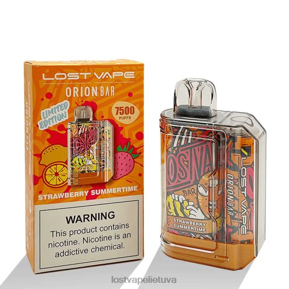 Lost Vape Disposable - Lost Vape Orion baras vienkartinis | 7500 pūkų | 18 ml | 50 mg braškių vasara 20V8898