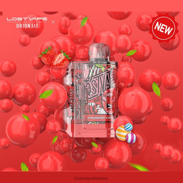 Lost Vape Lietuva - Lost Vape Orion baras vienkartinis | 7500 pūkų | 18 ml | 50 mg braškių kramtyti 20V8891