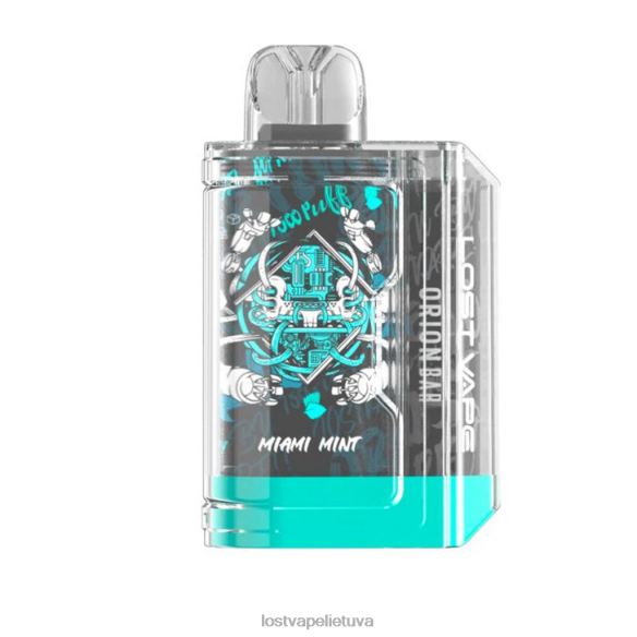 Lost Vape Price Lietuva - Lost Vape Orion baras vienkartinis | 7500 pūkų | 18 ml | 50 mg Majamio mėtų 20V8884