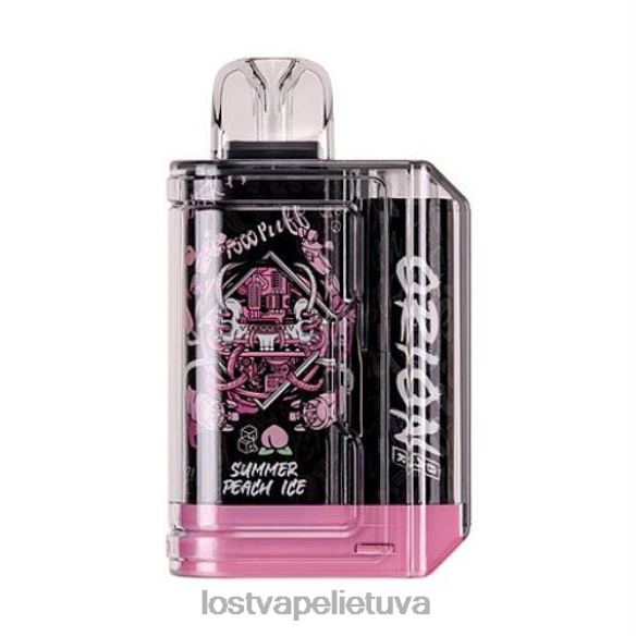 Lost Vape Review Lietuva - Lost Vape Orion baras vienkartinis | 7500 pūkų | 18 ml | 50 mg vasarinis persikų ledas 20V8867