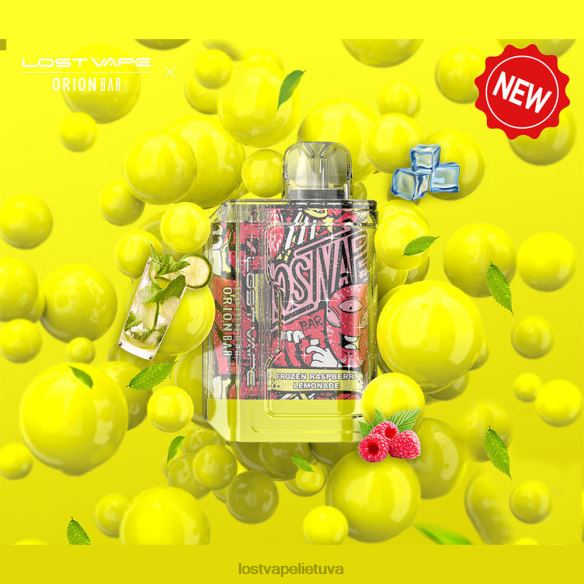 Lost Vape Vilnius - Lost Vape Orion baras vienkartinis | 7500 pūkų | 18 ml | 50 mg šaldytų aviečių limonadas 20V8892